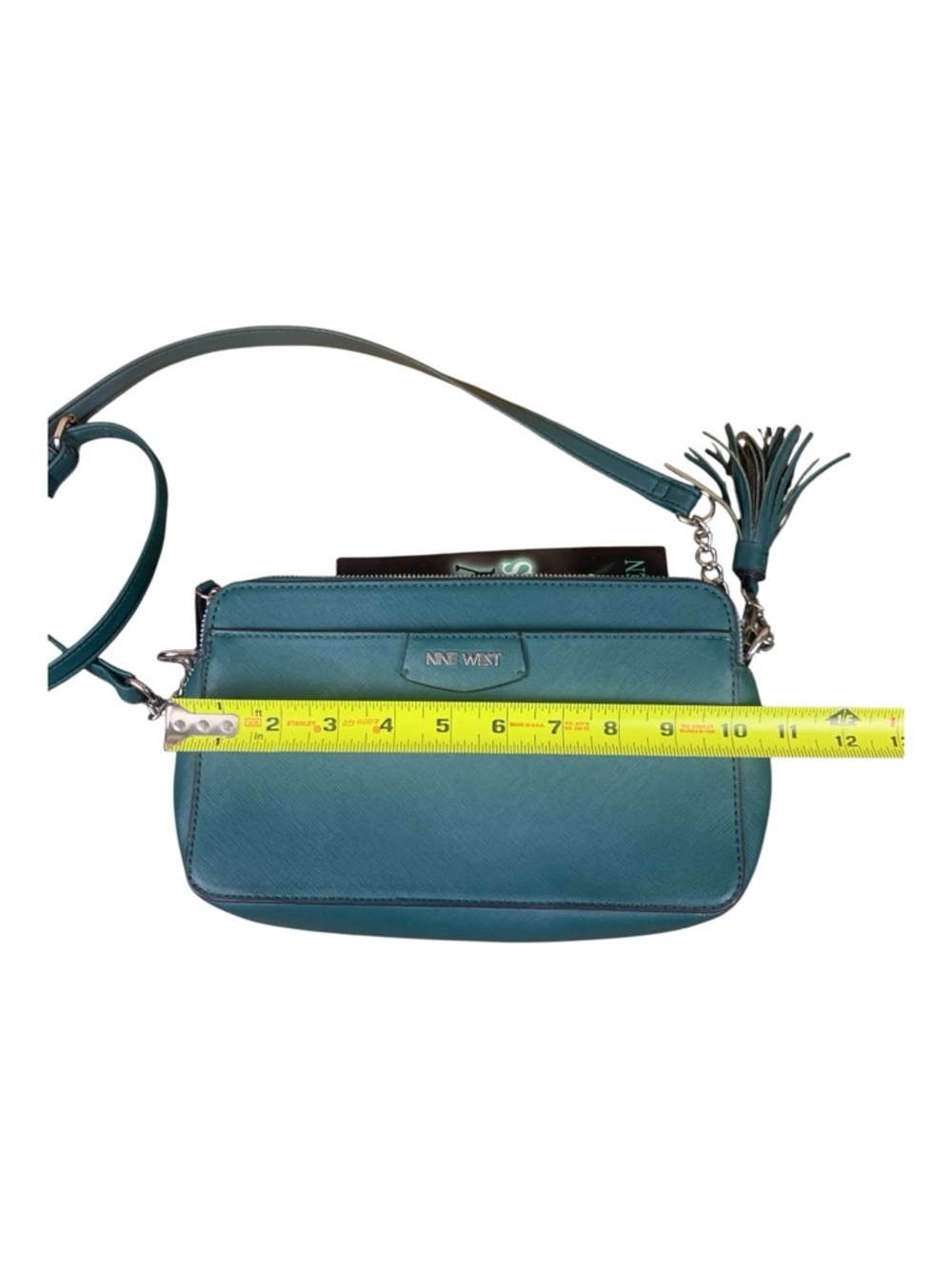 Nine West Teal‎ Crossbody Bag with Tassel - Picture 9 of 10